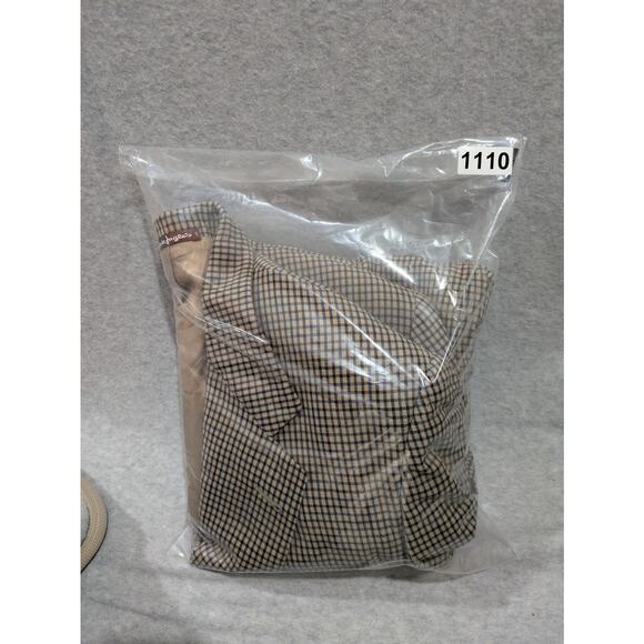 Vintage El Corte Ingles Sport Coat Men Small Plaid Lined Two-Button Suit‎ Jacket - Picture 9 of 9